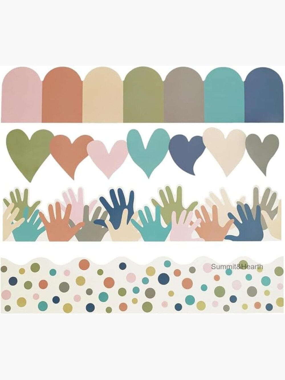 91.8ft Bulletin Board Borders, 80 PCS Self-Adhesive Trim for Classroom Decor